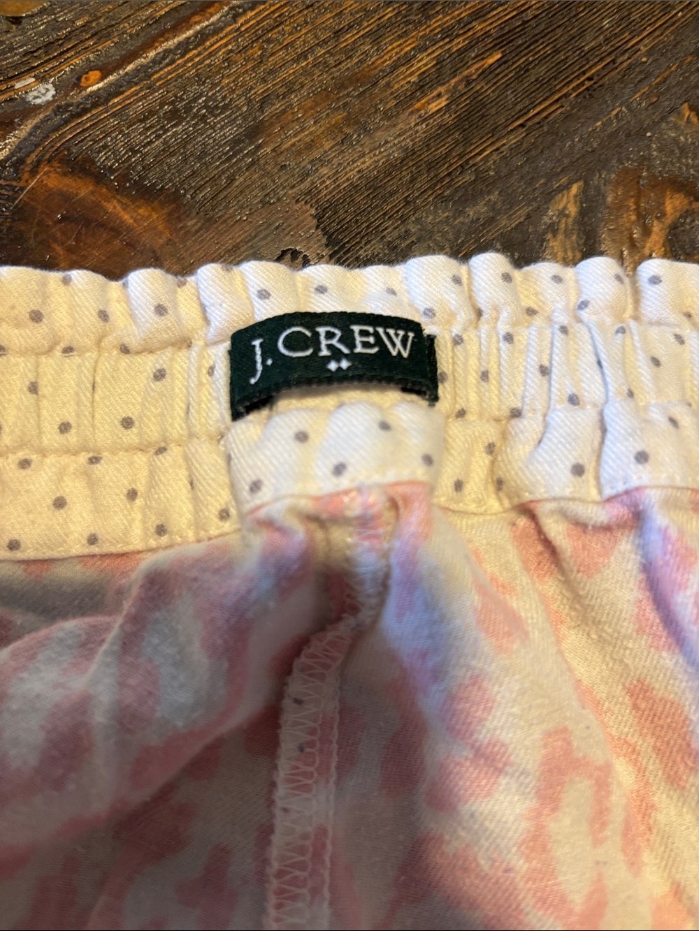 J. Crew Pink Leopard-Print Flared Joggers - Picture 2 of 7